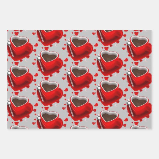 KAFFEE LOVERS SET GESCHENKPAPIER SET (Vorderseite)