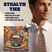 Kaffee Lover's Stealth, aber Groovy Neck Tie Krawatte