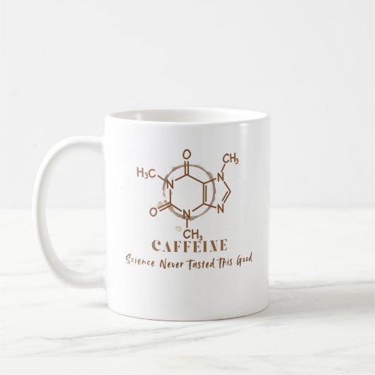 Kaffee Lustiges Kaffee Wissenschaft Design Kaffeetasse (Links)