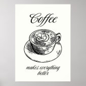 Kaffee macht alles besser poster (Vorne)