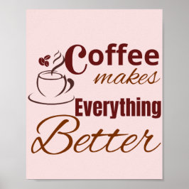 Kaffee Macht Alles Besser Poster