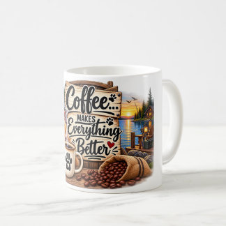 Kaffee Macht Alles Besser – Seelöwe Hund Des Kaffeetasse