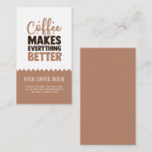 Kaffee macht alles besser visitenkarte (Vorne/Hinten)