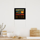 Kaffee macht alles | VINTAG | Funny Message Poster (Küche)