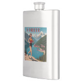 Kaffee macht das Laufen möglich Flachmann (Links)