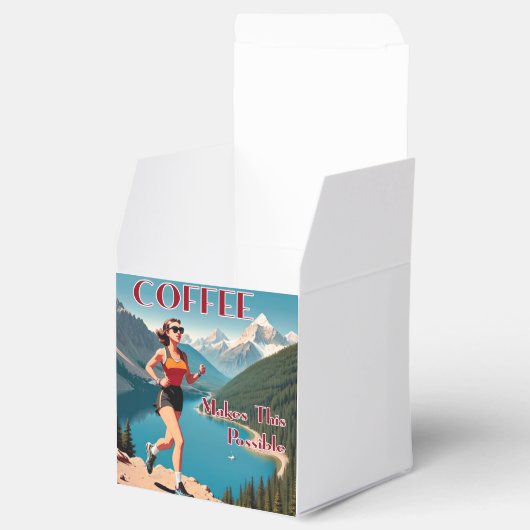 Kaffee macht das Laufen möglich Geschenkschachtel (Geöffnet)