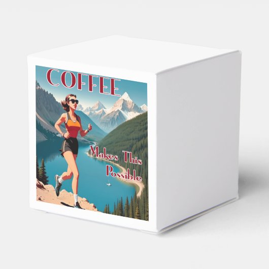 Kaffee macht das Laufen möglich Geschenkschachtel (Rückseite)