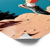 Kaffee macht das Laufen möglich Poster (Ecke)