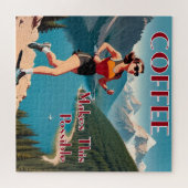 Kaffee macht das Laufen möglich Puzzle (Horizontal)