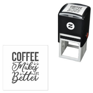 Kaffee macht das Leben besser Permastempel