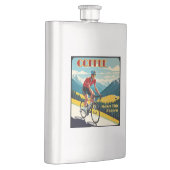 Kaffee macht das zum Fahrradfahren Flachmann (Rechts)