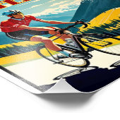 Kaffee macht das zum Fahrradfahren Fotodruck (Ecke)