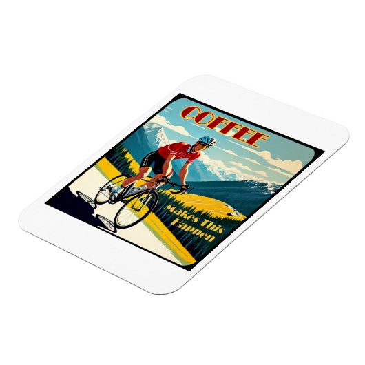 Kaffee macht das zum Fahrradfahren Magnet (Linke Seite)