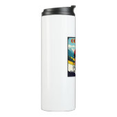 Kaffee macht das zum Fahrradfahren Thermosbecher (Nach links gedreht)