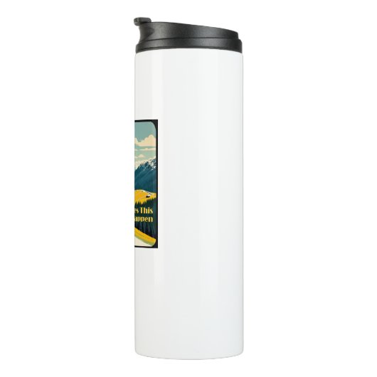 Kaffee macht das zum Fahrradfahren Thermosbecher (Nach rechts gedreht)