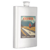 Kaffee macht das zum Laufen Flachmann (Rechts)