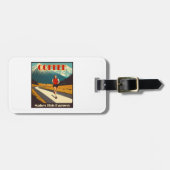 Kaffee macht das zum Laufen Gepäckanhänger (Vorderseite horizontal)