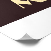 Kaffee macht das zum Laufen Poster (Ecke)