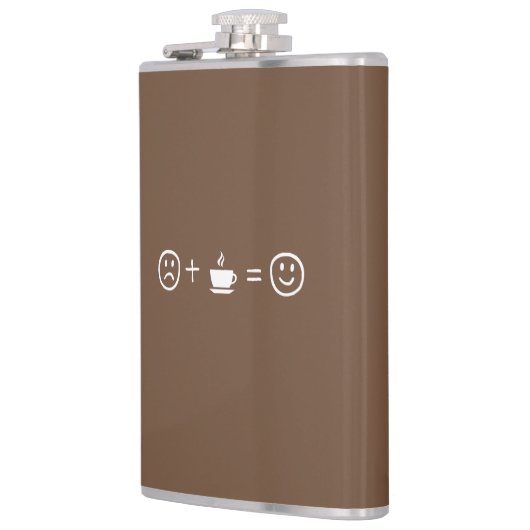 Kaffee macht dich glücklich flachmann (Links)