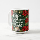 Kaffee macht die Saison hell Kaffeetasse (Vorderseite Links)