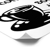 Kaffee macht dir ein lustiges Poster (Ecke)