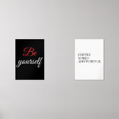 Kaffee macht einen Unterschied Bilderwand Sets (Vorderseite)