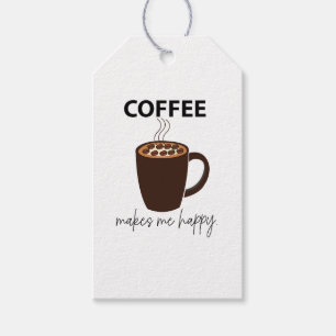 Kaffee Macht Mich Glücklich Kaffee Geschenkanhänger