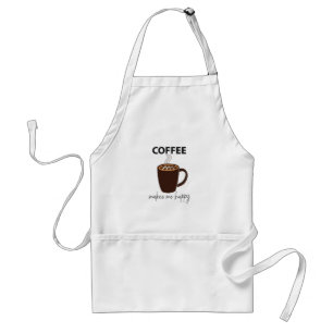 Kaffee Macht Mich Glücklich Kaffee Schürze