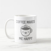 Kaffee macht mich glücklich kaffeetasse (Links)
