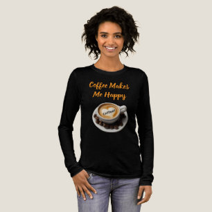 Kaffee Macht Mich Glücklich Lang- Oder Kurzarm T-S Tri-Blend Shirt