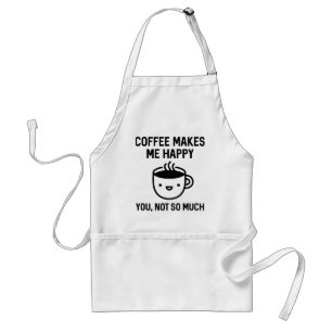 Kaffee macht mich glücklich schürze