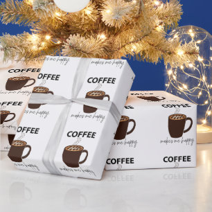 Kaffee macht mich glücklichen Kaffee Geschenkpapier
