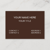 Kaffee macht mich glücklichen Kaffee Visitenkarte (Rückseite)