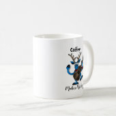 Kaffee macht mich Kack Tasse, Funny Gag Geschenk Kaffeetasse (VorderseiteRechts)
