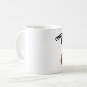 KAFFEE MACHT MICH KACKEND Funny Coffee Mugs Kaffeetasse (Vorderseite Links)