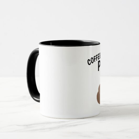 KAFFEE MACHT MICH KACKEND Funny Coffee Mugs Tasse (Vorderseite Links)
