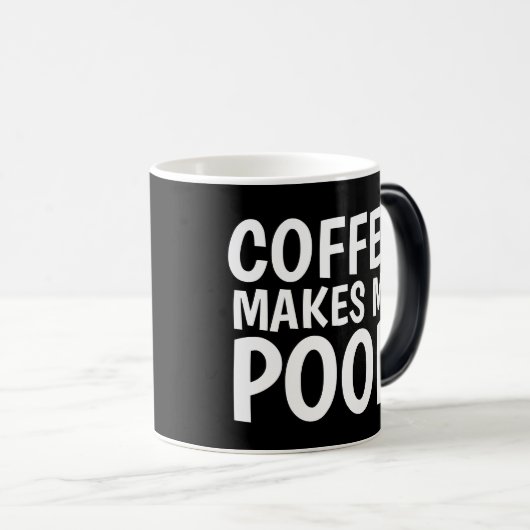 KAFFEE MACHT MICH KACKEND Funny Coffee Mugs Verwandlungstasse (VorderseiteRechts)