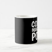 KAFFEE MACHT MICH KACKEND Funny Coffee Mugs Verwandlungstasse (Mittel)