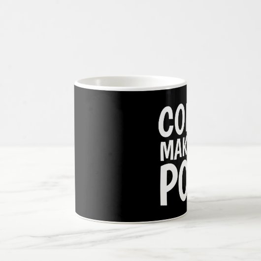 KAFFEE MACHT MICH KACKEND Funny Coffee Mugs Verwandlungstasse (Mittel)