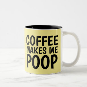 KAFFEE MACHT MICH KACKEND Funny Coffee Mugs Zweifarbige Tasse