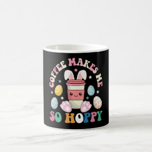Kaffee macht mich so hoppeliges Häschen-Kaninchen Kaffeetasse