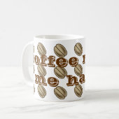 Kaffee macht mich überall glücklich kaffeetasse (Vorderseite Links)
