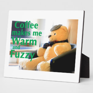 Kaffee macht mich warm und schwindlig fotoplatte