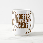 Kaffee macht mich zum CRAP! Kaffeetasse (VorderseiteRechts)