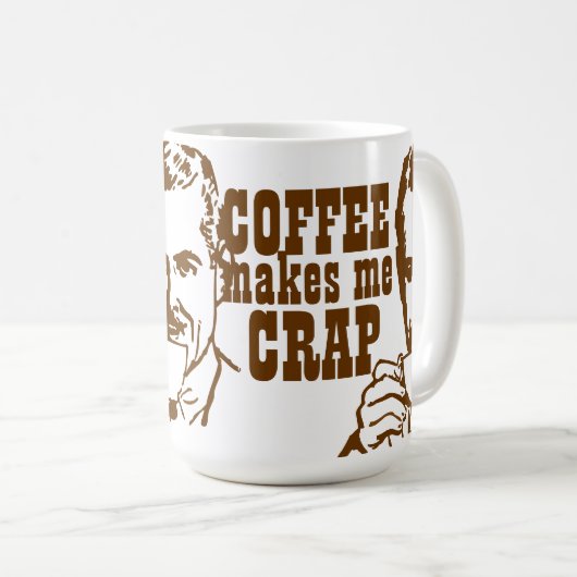 Kaffee macht mich zum CRAP! Kaffeetasse (VorderseiteRechts)