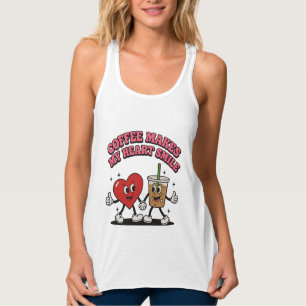 Kaffee macht mir das Herz lächeln Tank Top