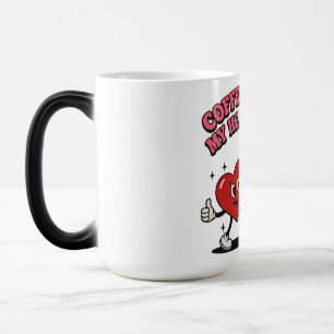Kaffee macht mir das Herz lächeln Verwandlungstasse