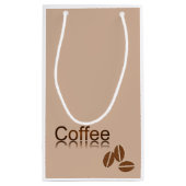 Kaffee-Mädchen-Geschenk-Tasche Kleine Geschenktüte (Rückseite)