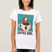 KAFFEE-MÄDCHEN-T - Shirt (Vorderseite)