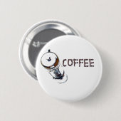 Kaffee MagicEnjoy, 'was am Morgen zuerst kommt', ' Button (Vorne & Hinten)